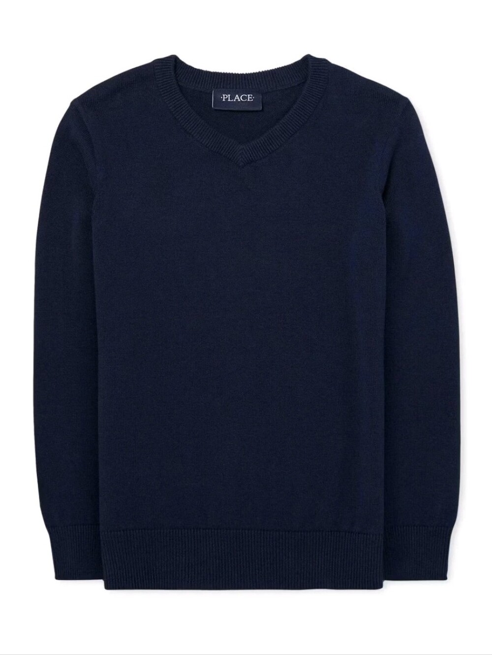 The Children's Place Navy V-Neck Boys Pullover Sweater 100% Cotton NWT XL